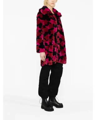 Versace Jeans Couture star-print button-up coat - Pink - サムネイル4