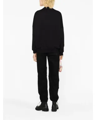 Versace Jeans Couture クリスタルエンベリッシュ ロゴプリント スウェットシャツ（ブラック） - サムネイル3