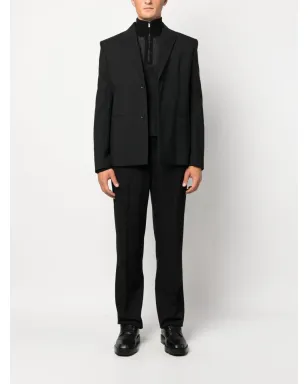 BOSS ribbed half-zip jumper - Black - サムネイル2