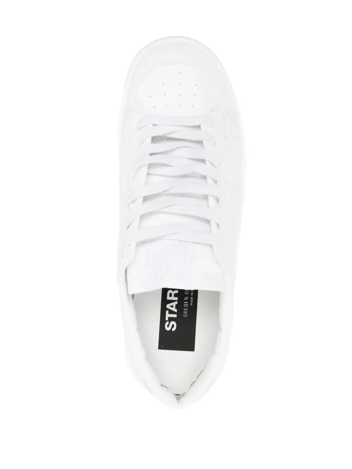 Golden Goose Stardan レザー ローカットスニーカー（ホワイト） - 画像4
