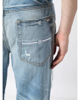AMIRI ディストレスド ルーズフィット ジーンズ - ブルー - サムネイル5