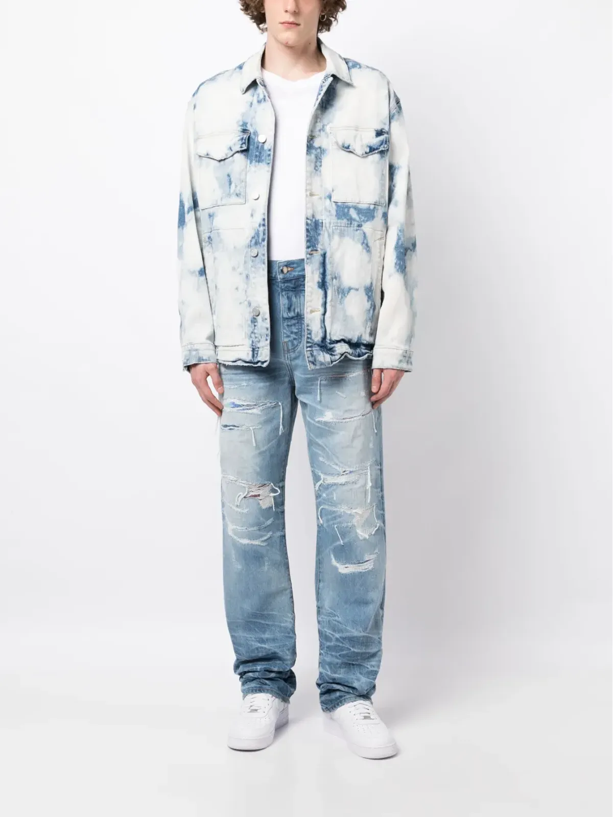 AMIRI ディストレスド ルーズフィット ジーンズ - ブルー - 画像2