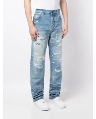 AMIRI ディストレスド ルーズフィット ジーンズ - ブルー - サムネイル3