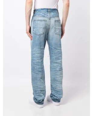AMIRI ディストレスド ルーズフィット ジーンズ - ブルー - サムネイル4