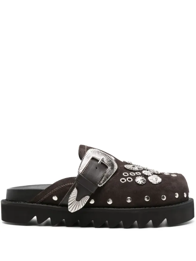 Toga Pulla Toga Pulla アイレット付きレザーミュールの商品画像