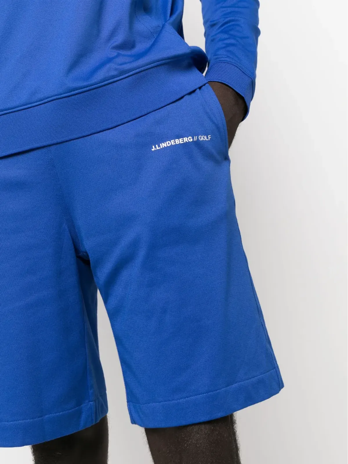 J.Lindeberg ロゴプリント ウエストゴム入りショートパンツ - 画像5