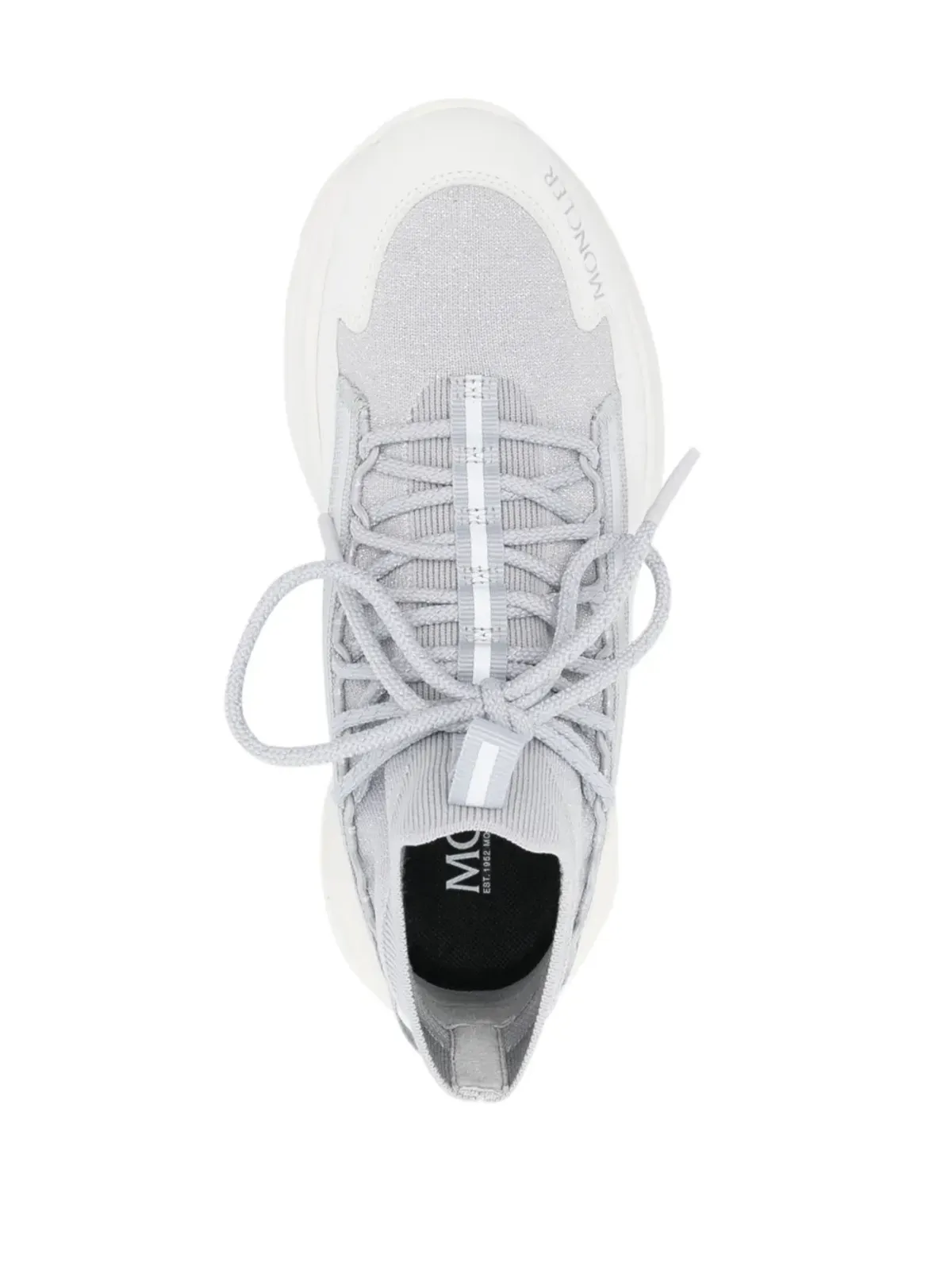 Moncler Monte runner lace-up sneakers - Silver - 画像4