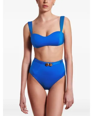 Noire Swimwear 貝殻モチーフ バンドゥビキニセット ブルー - サムネイル3