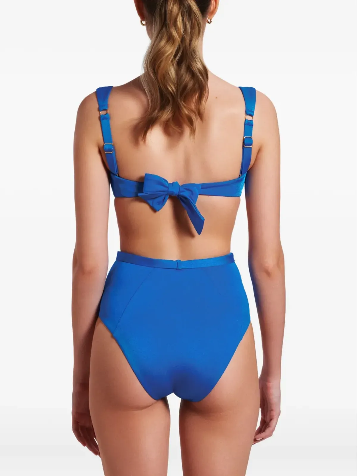 Noire Swimwear 貝殻モチーフ バンドゥビキニセット ブルー - 画像4
