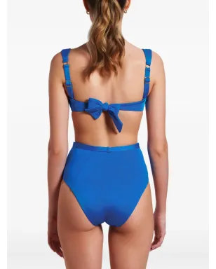 Noire Swimwear 貝殻モチーフ バンドゥビキニセット ブルー - サムネイル4