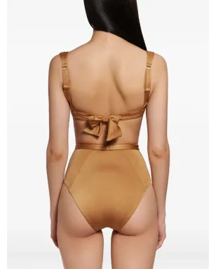 Noire Swimwear シーシェル バンドゥ ビキニ - ブラウン - サムネイル4
