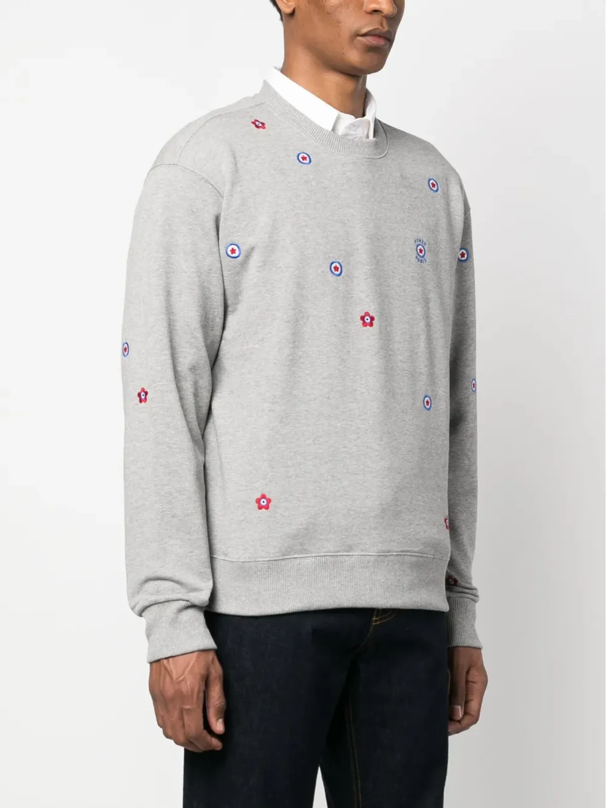 Kenzo 花柄刺繍入りコットン スウェットシャツ - 画像3