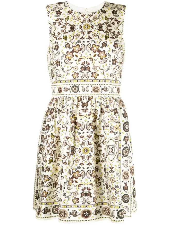 Tory Burch Tory Burch Pisces Dream-print silk dressの商品画像