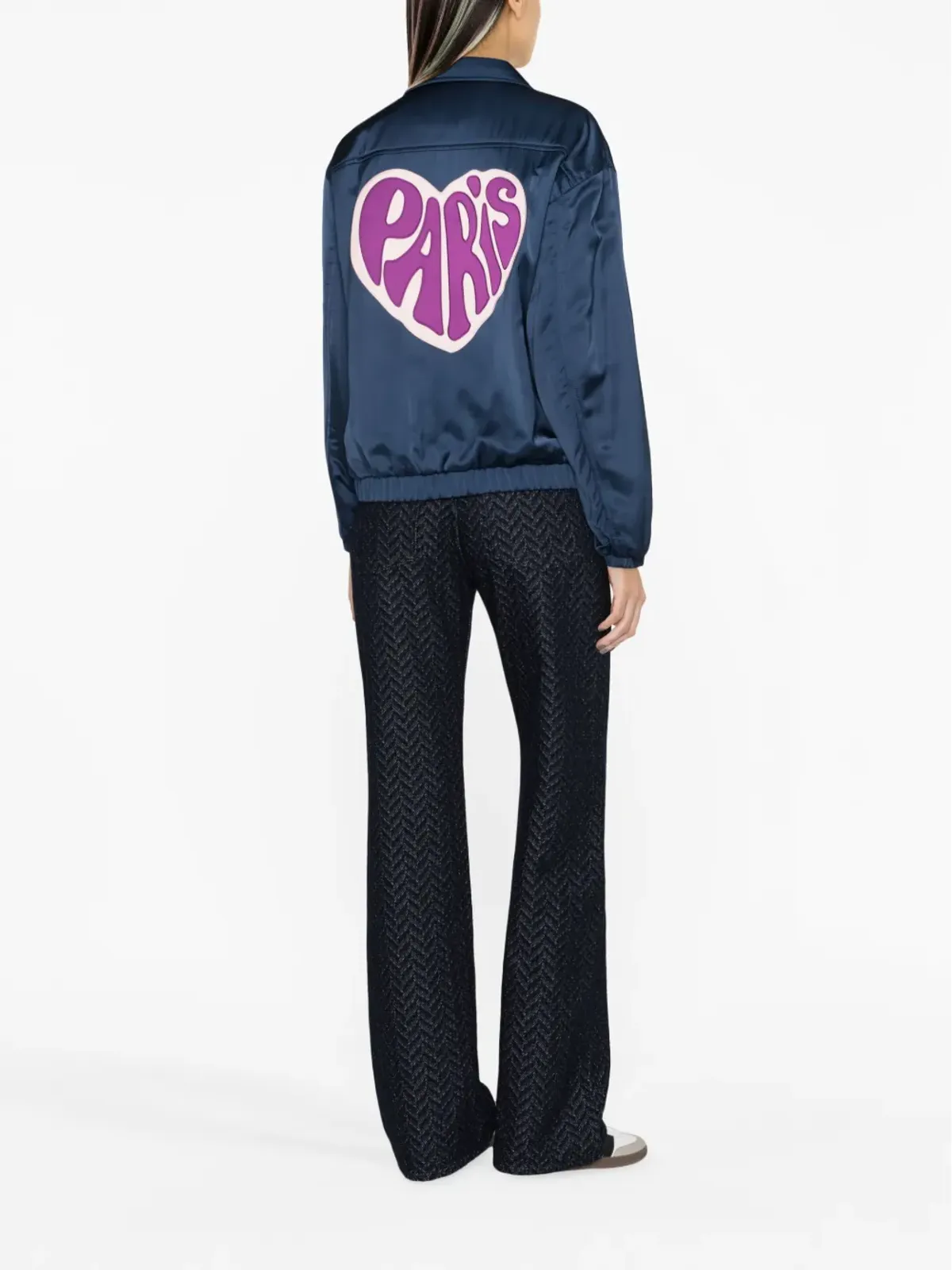 Kenzo ハートパッチ サテンジャケット - 画像3