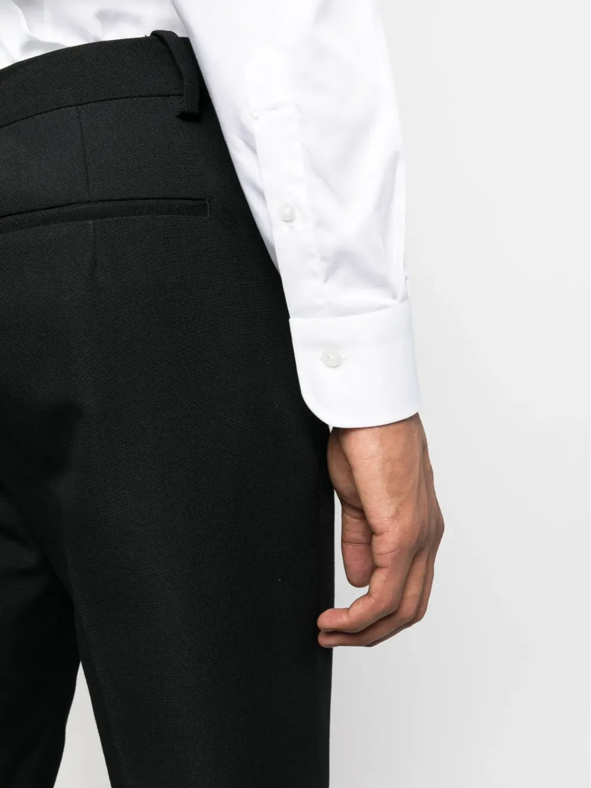 Barba カットアウェイカラー長袖シャツ - 画像5