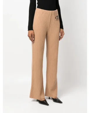 TWINSET ロゴパッチ付きリブニットパンツ - サムネイル3
