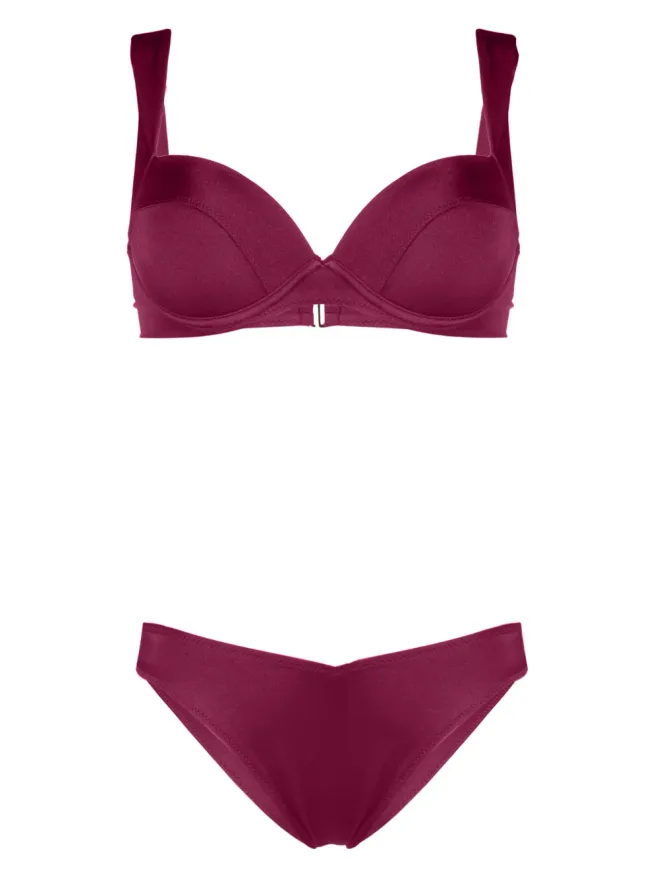 Noire Swimwear Noire Swimwear アンダーワイヤーブラ付きビキニセット - ピンクの商品画像