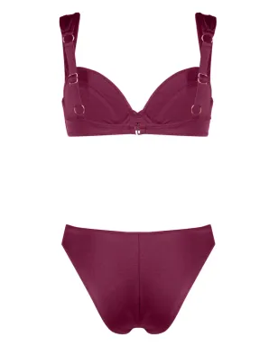 Noire Swimwear アンダーワイヤーブラ付きビキニセット - ピンク - サムネイル2