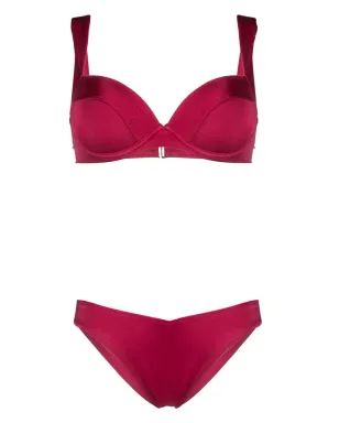 Noire Swimwear 貝殻モチーフのビキニセット - レッド - サムネイル1