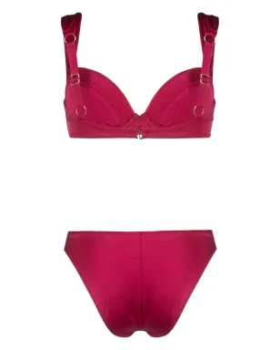 Noire Swimwear 貝殻モチーフのビキニセット - レッド - サムネイル2