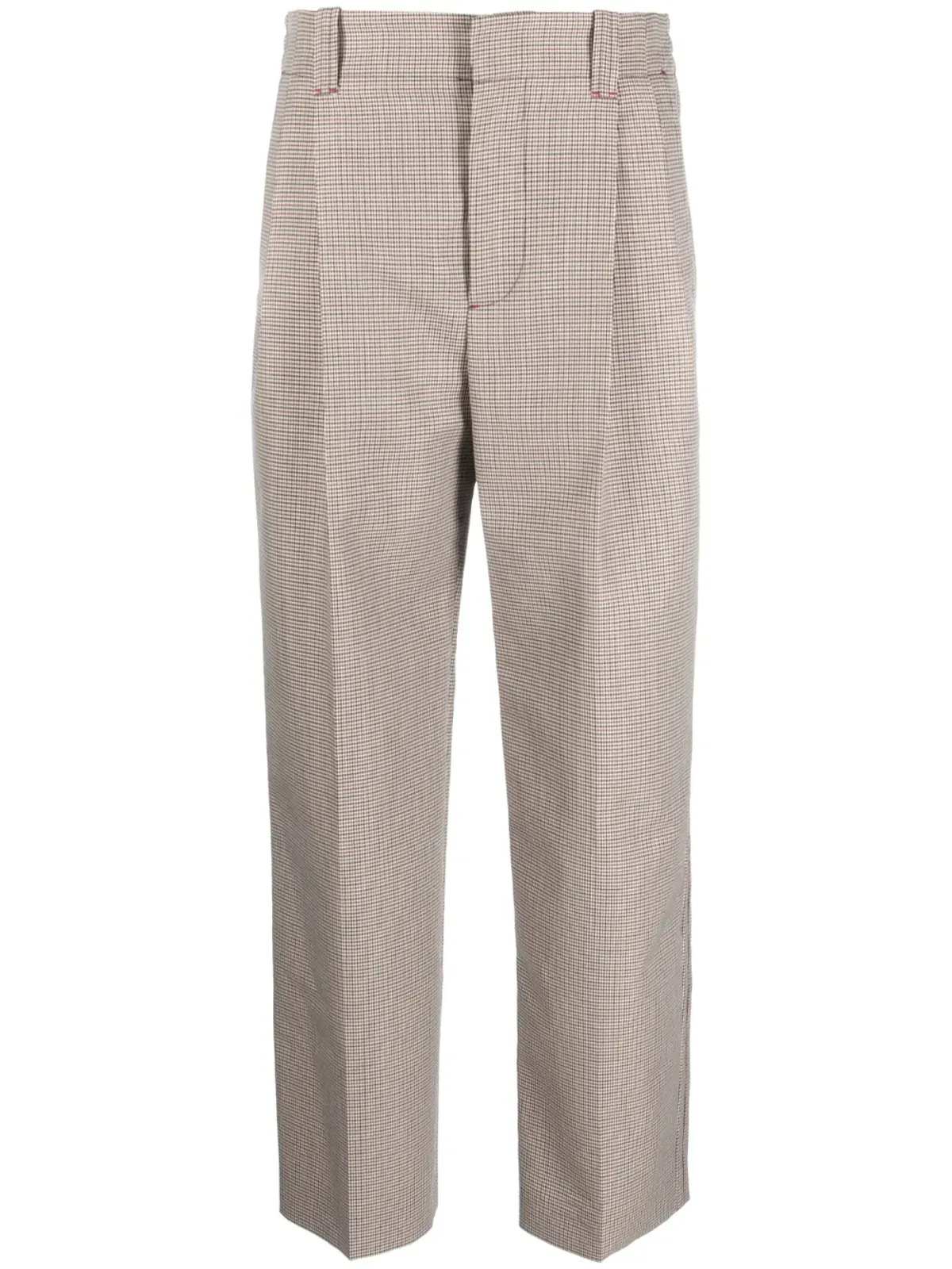 Marni プリーツ入りクロップドパンツ - Neutrals - 画像1