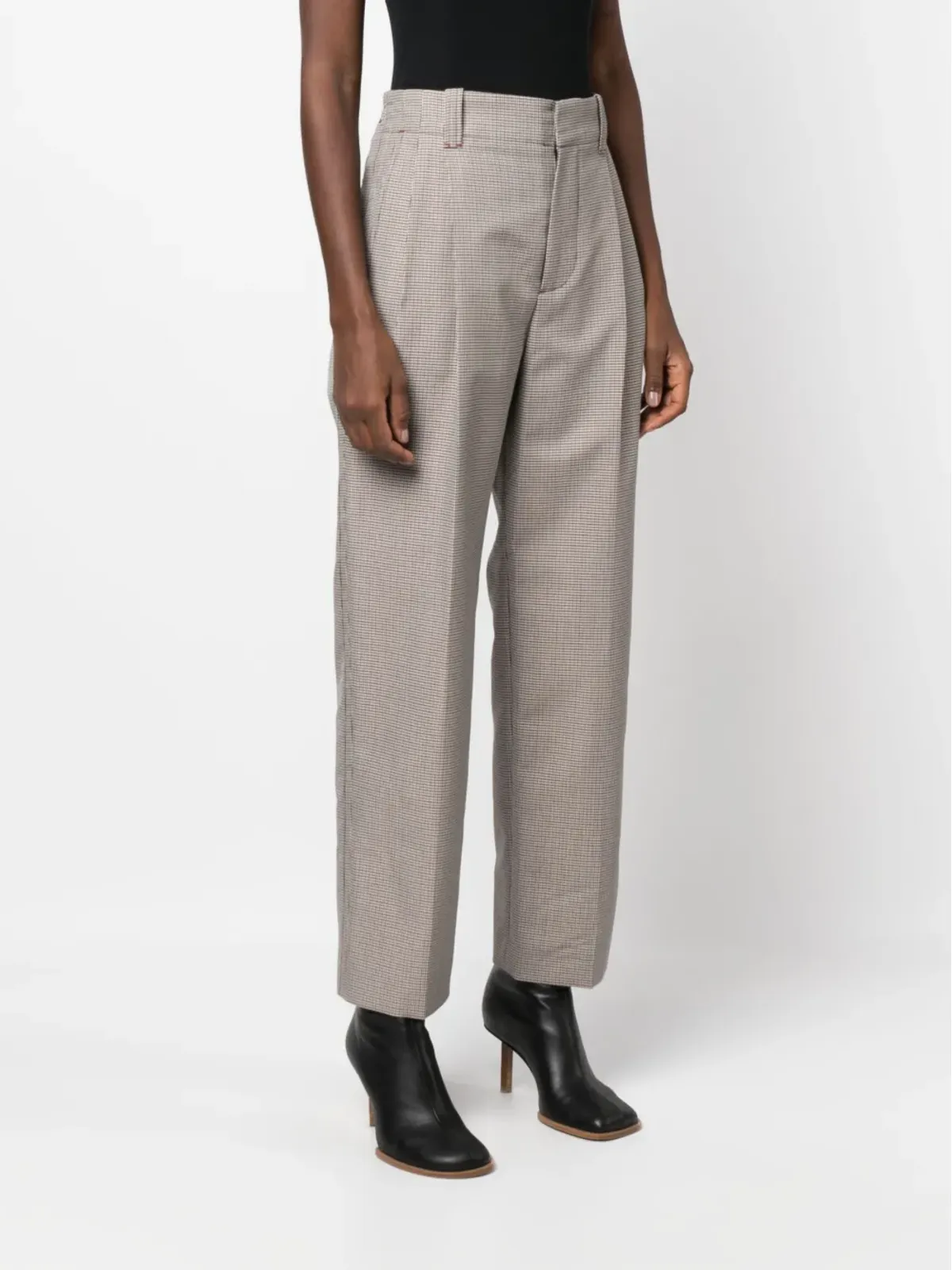 Marni プリーツ入りクロップドパンツ - Neutrals - 画像3