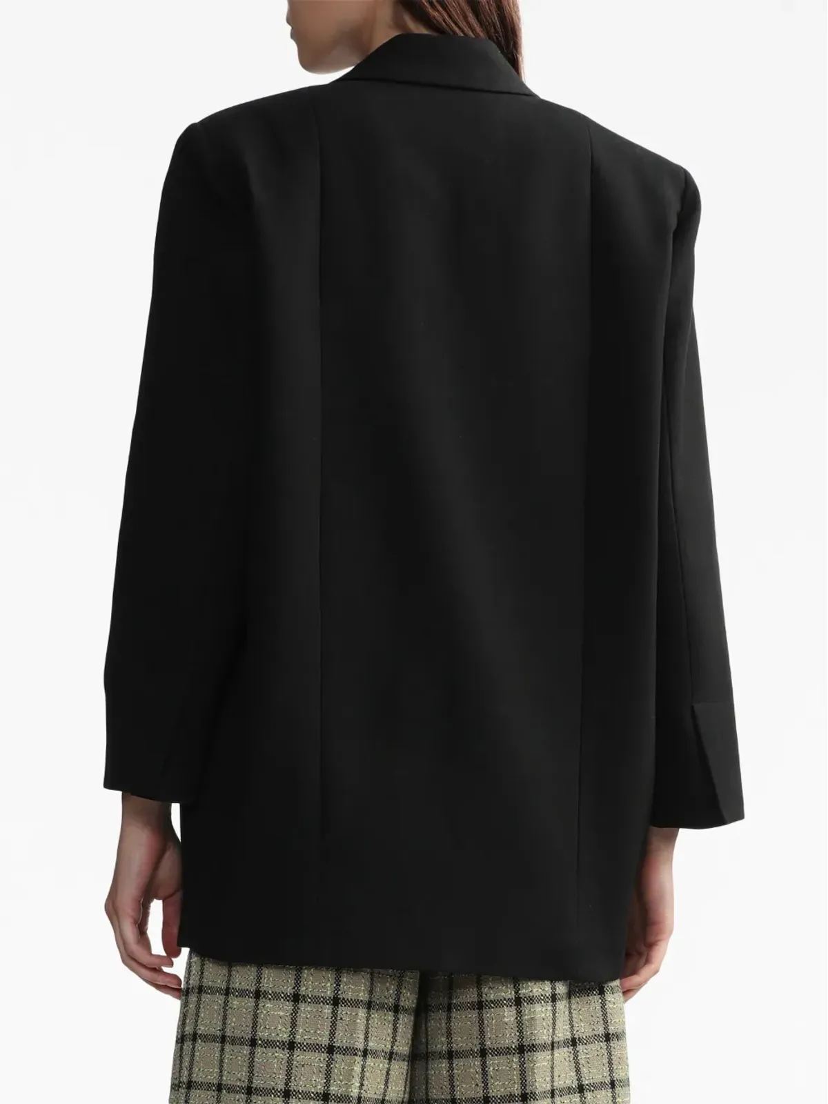 GANNI ショルダーパッド入り シングルブレスト ブレザー - 画像4