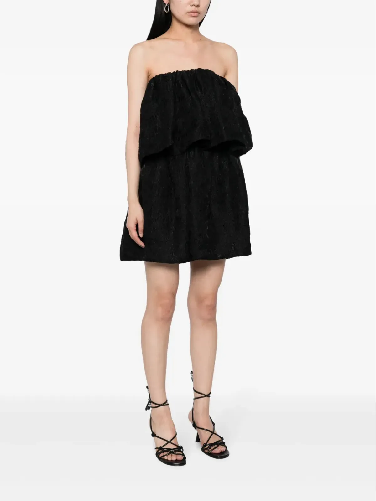 Ulla Johnson Oui フローラルジャカード ストラップレス ミニドレス - 画像3