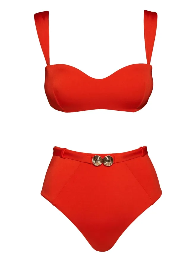 Noire Swimwear Noire Swimwear 貝殻モチーフ バンドゥビキニセットの商品画像