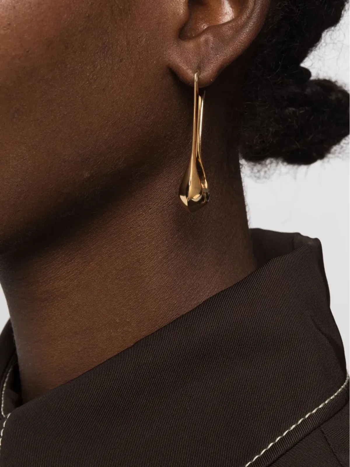 LEMAIRE ショートドロップピアス - 画像2
