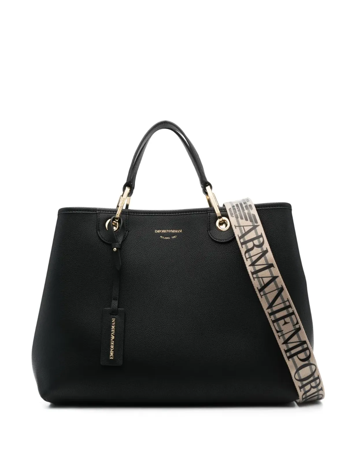 Emporio Armani エンボス加工ロゴ トートバッグ - 画像1