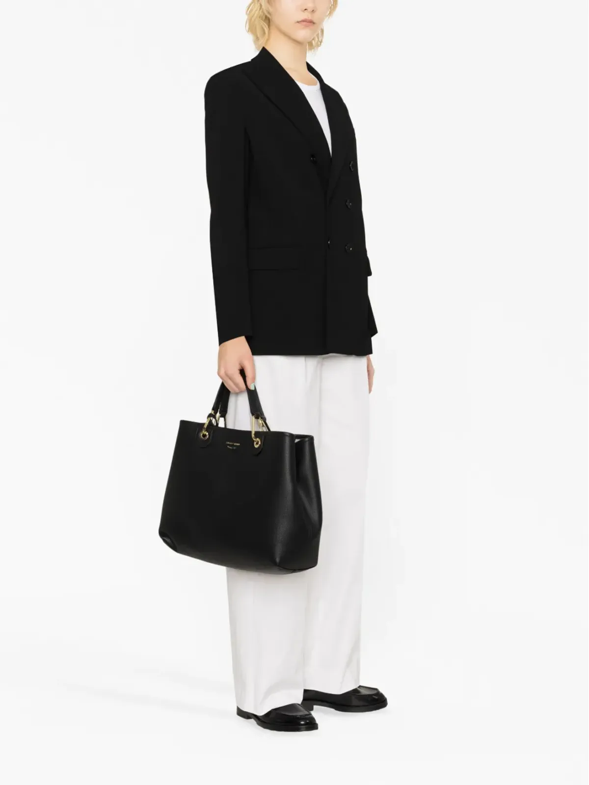 Emporio Armani エンボス加工ロゴ トートバッグ - 画像2