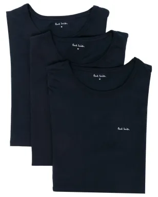 Paul Smith ロゴプリント コットンTシャツ（3枚セット） - Blue - サムネイル1