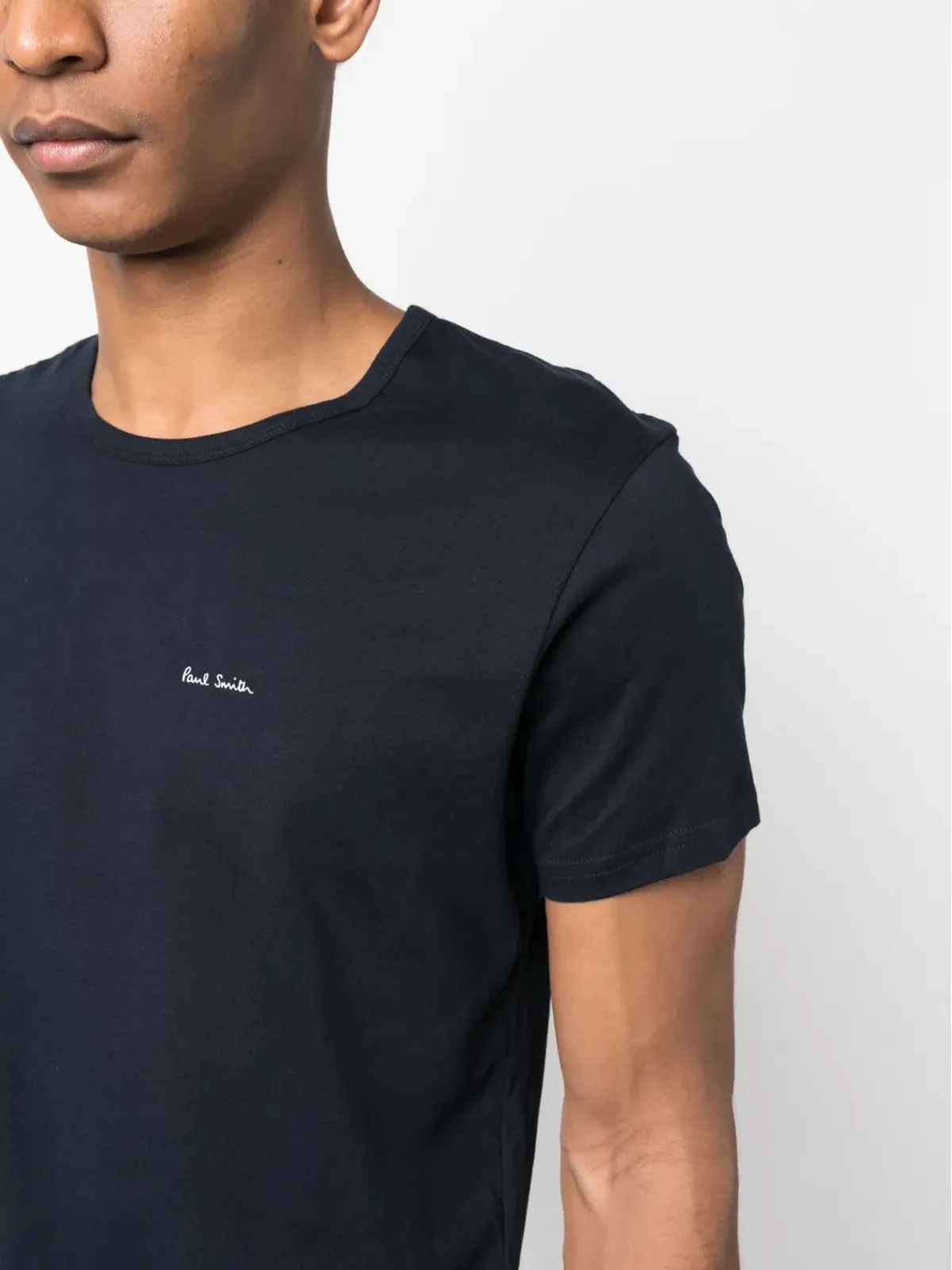 Paul Smith ロゴプリント コットンTシャツ（3枚セット） - Blue - 画像5