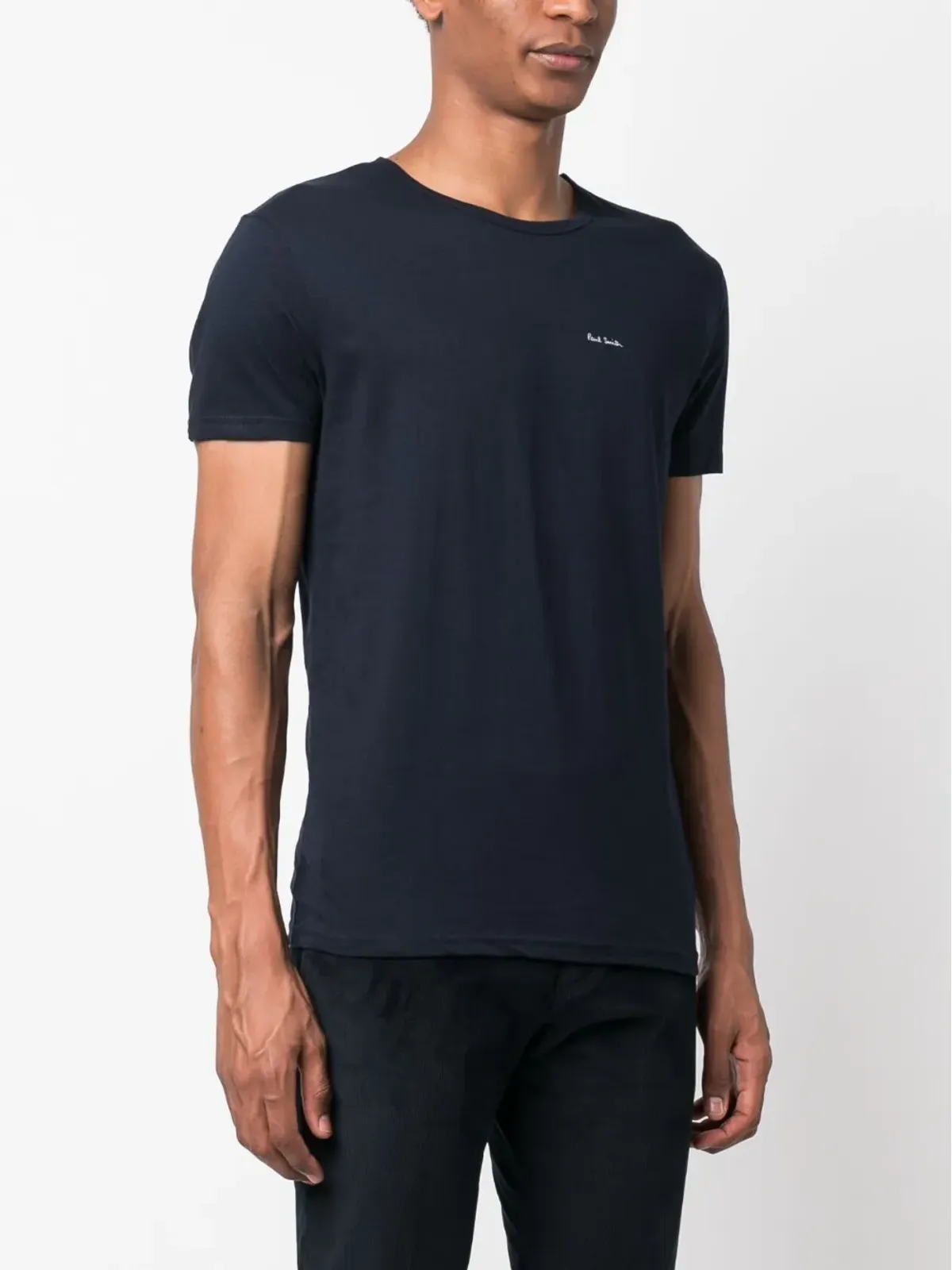 Paul Smith ロゴプリント コットンTシャツ（3枚セット） - Blue - 画像3