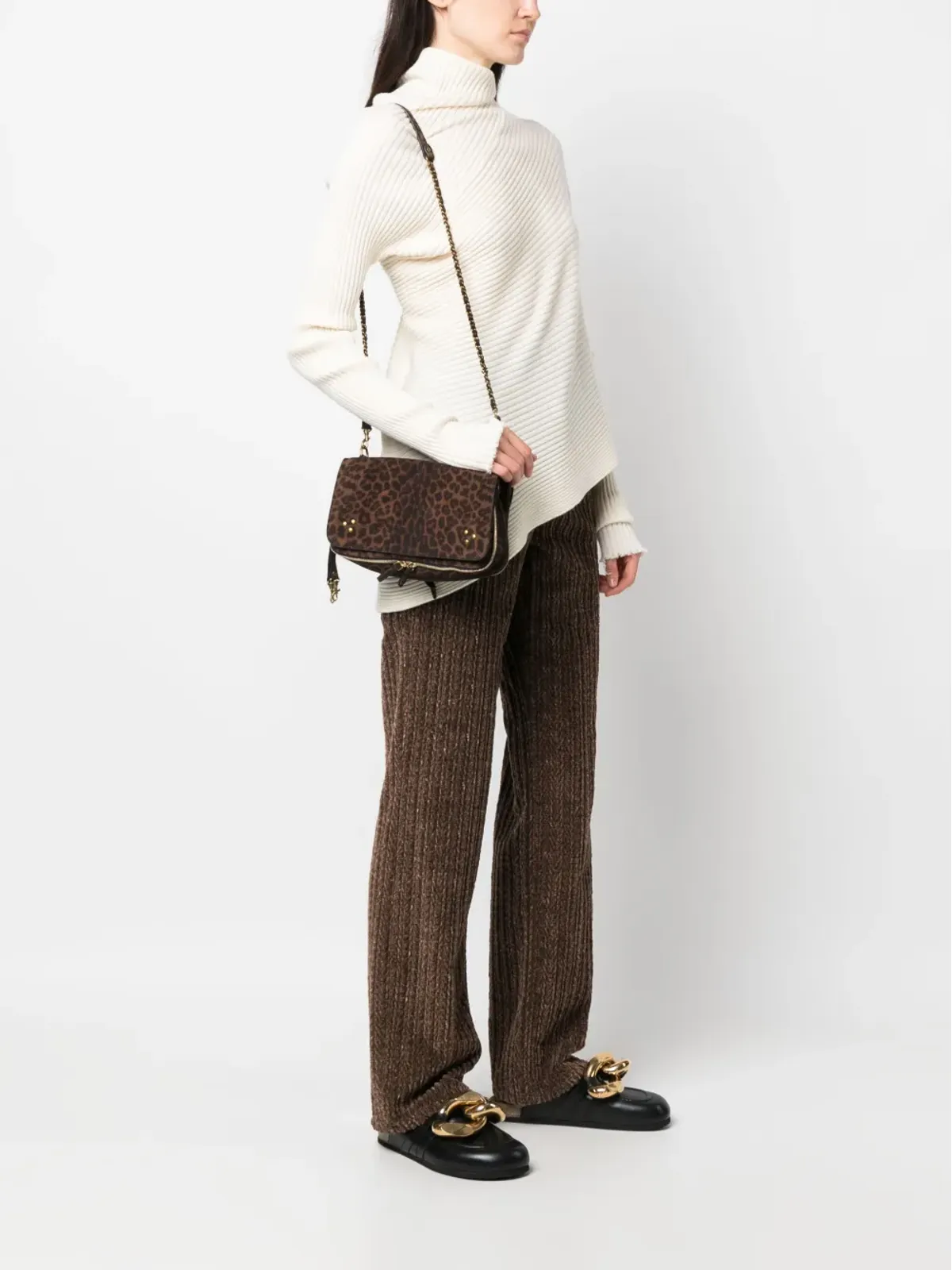 Jérôme Dreyfuss ボビ レオパード柄 ショルダーバッグ - 画像2