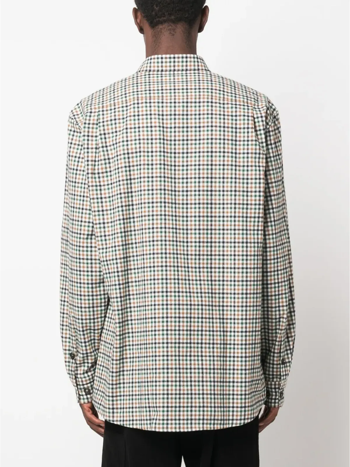 Kenzo チェック柄ロゴパッチシャツ - 画像4