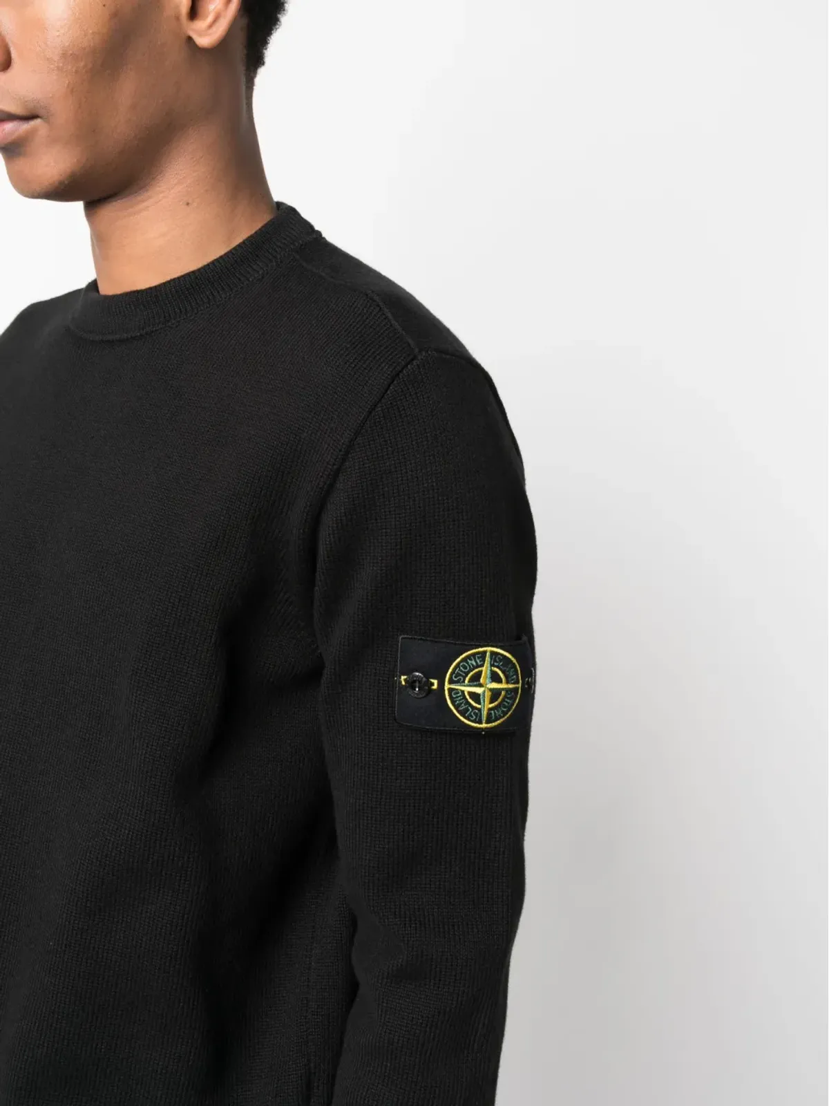 Stone Island コンパスパッチ コットンブレンド ジャンパー - 画像5