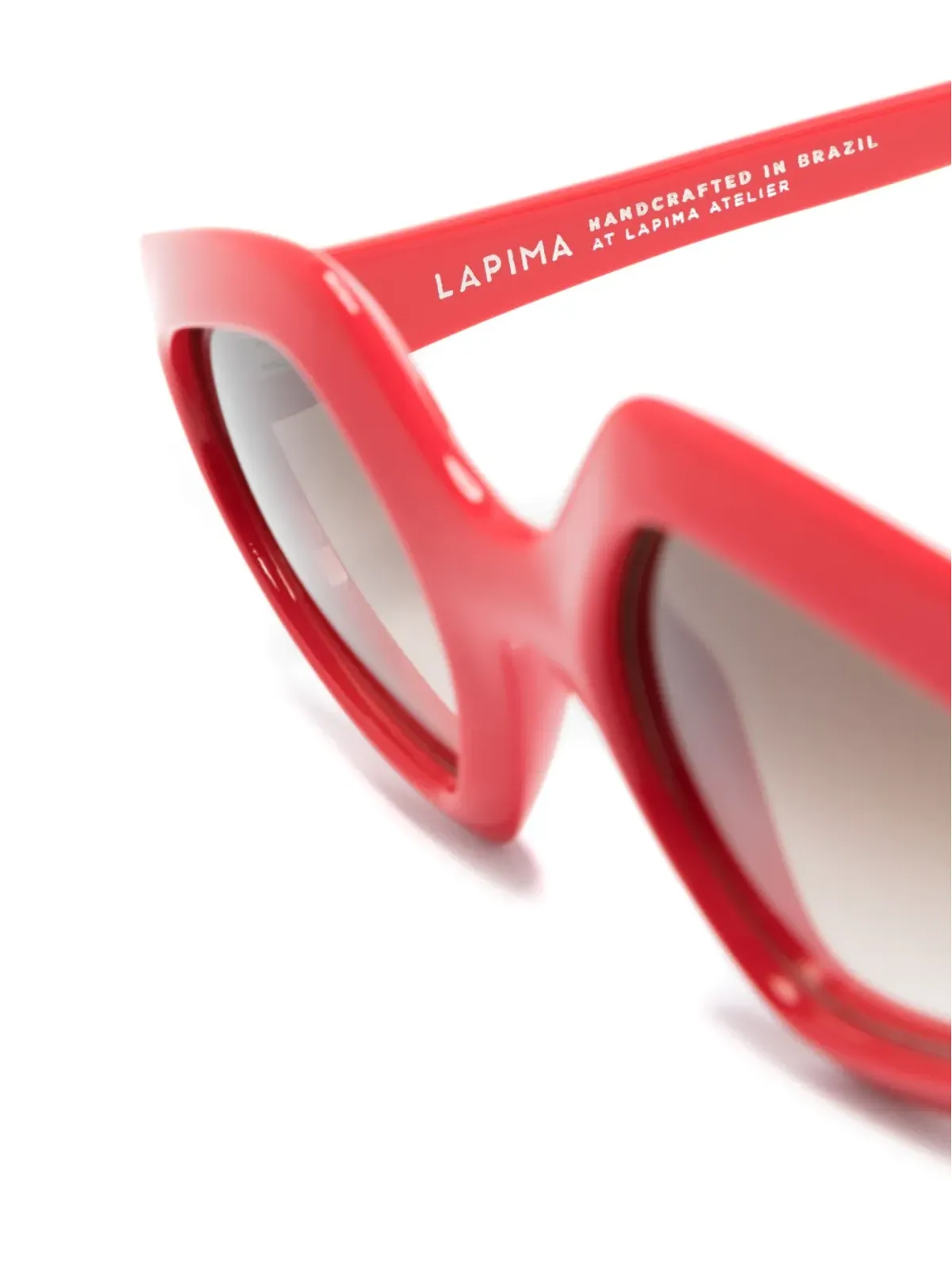 Lapima Antonia オーバーサイズフレームサングラス - レッド - 画像3