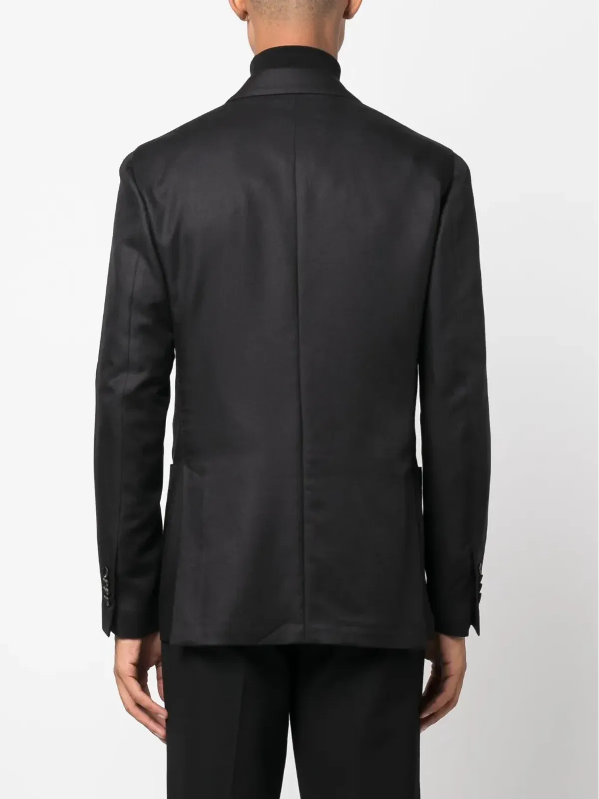 Lardini ダブルブレスト サテンフィニッシュ ブレザー - 画像4