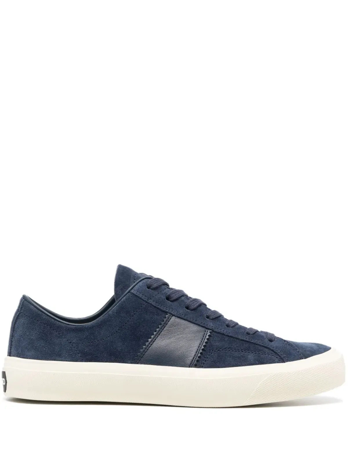 TOM FORD Cambridge ロゴパッチ スニーカー ブルー - 画像1
