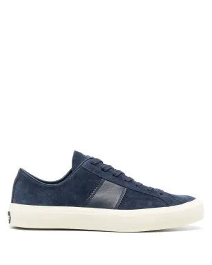 TOM FORD Cambridge ロゴパッチ スニーカー ブルー - サムネイル1