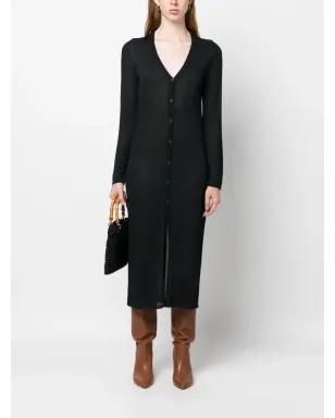 Tory Burch Vネック ニットドレス（ブラック） - サムネイル2