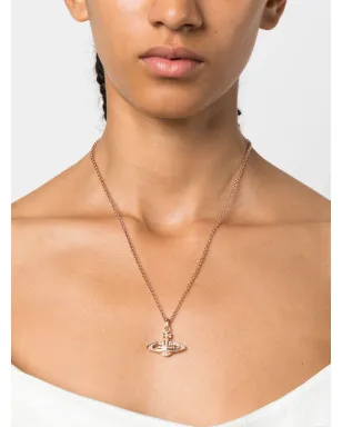 Vivienne Westwood オーブペンダント クリスタル装飾 ネックレス ピンク - サムネイル2