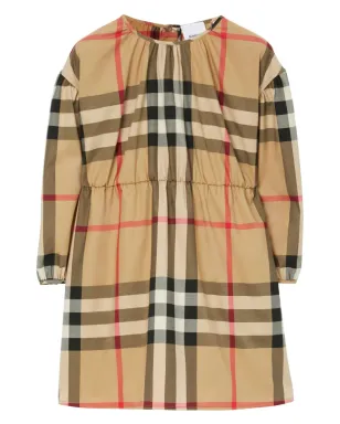 Burberry Kids ヴィンテージチェック柄ストレッチコットンドレス - サムネイル1