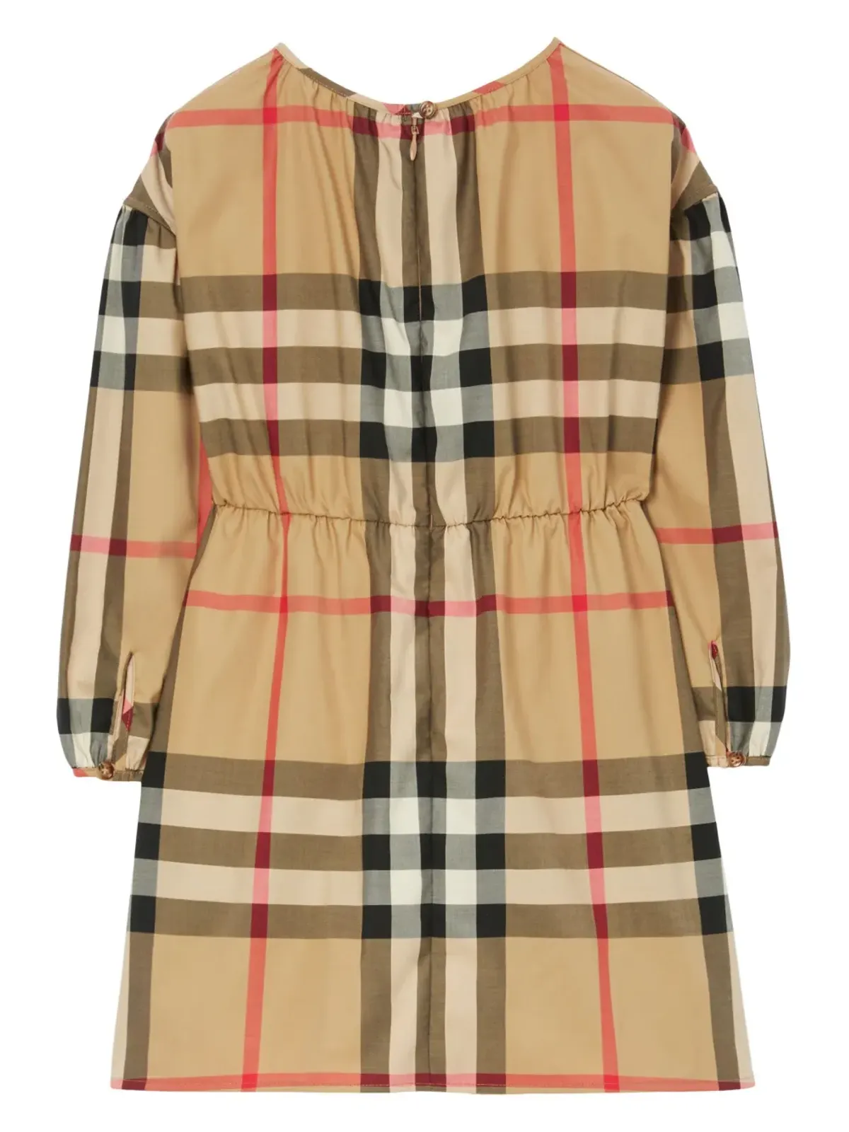 Burberry Kids ヴィンテージチェック柄ストレッチコットンドレス - 画像2