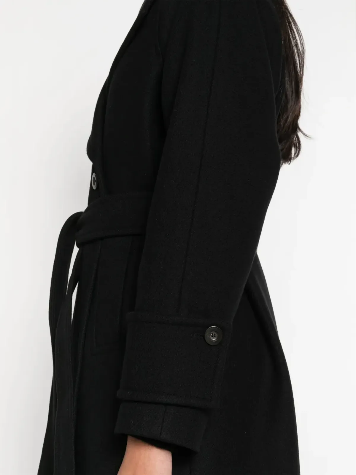 Claudie Pierlot ダブルブレスト ミディコート - ブラック - 画像5