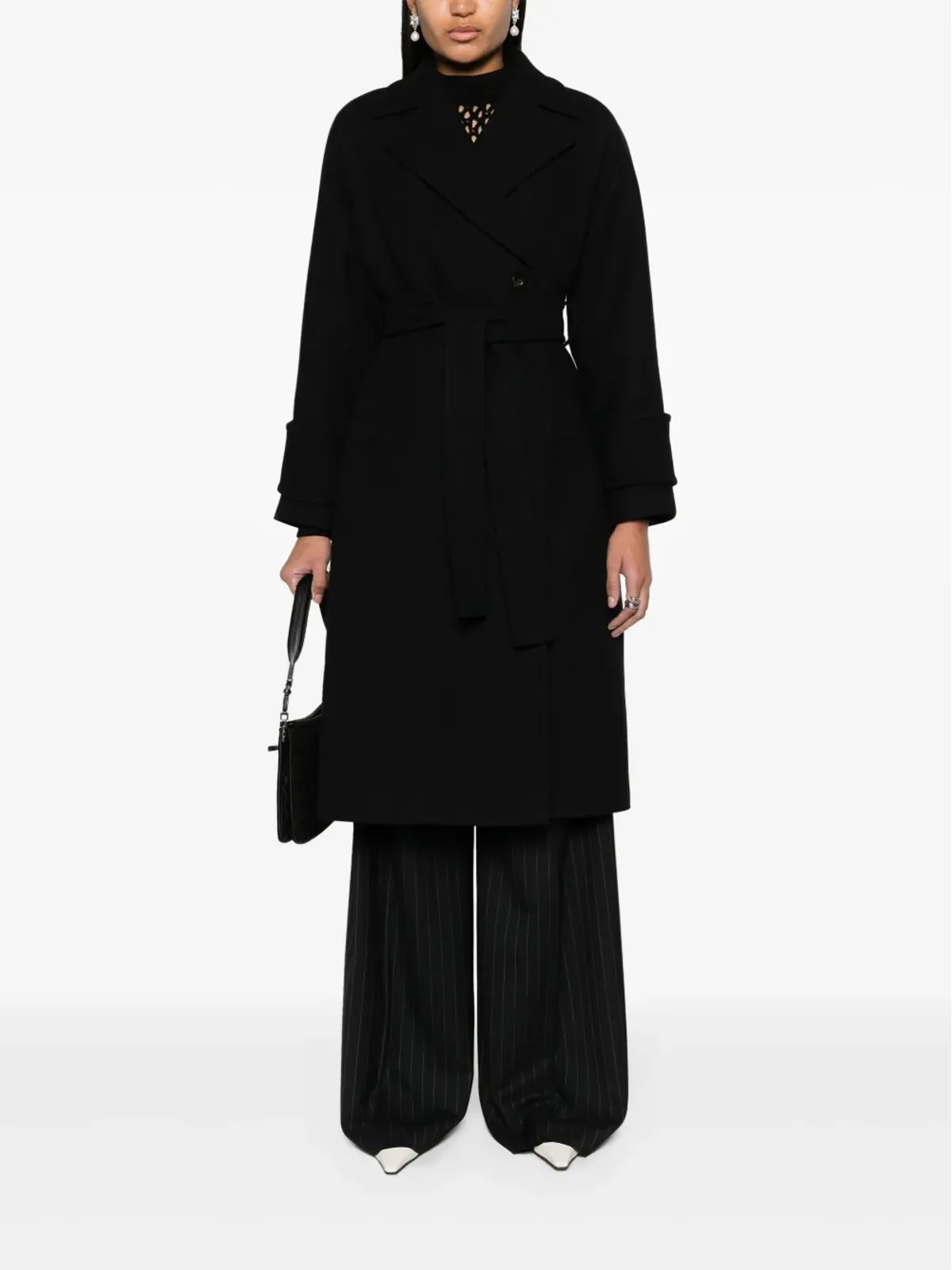 Claudie Pierlot ダブルブレスト ミディコート - ブラック - 画像2