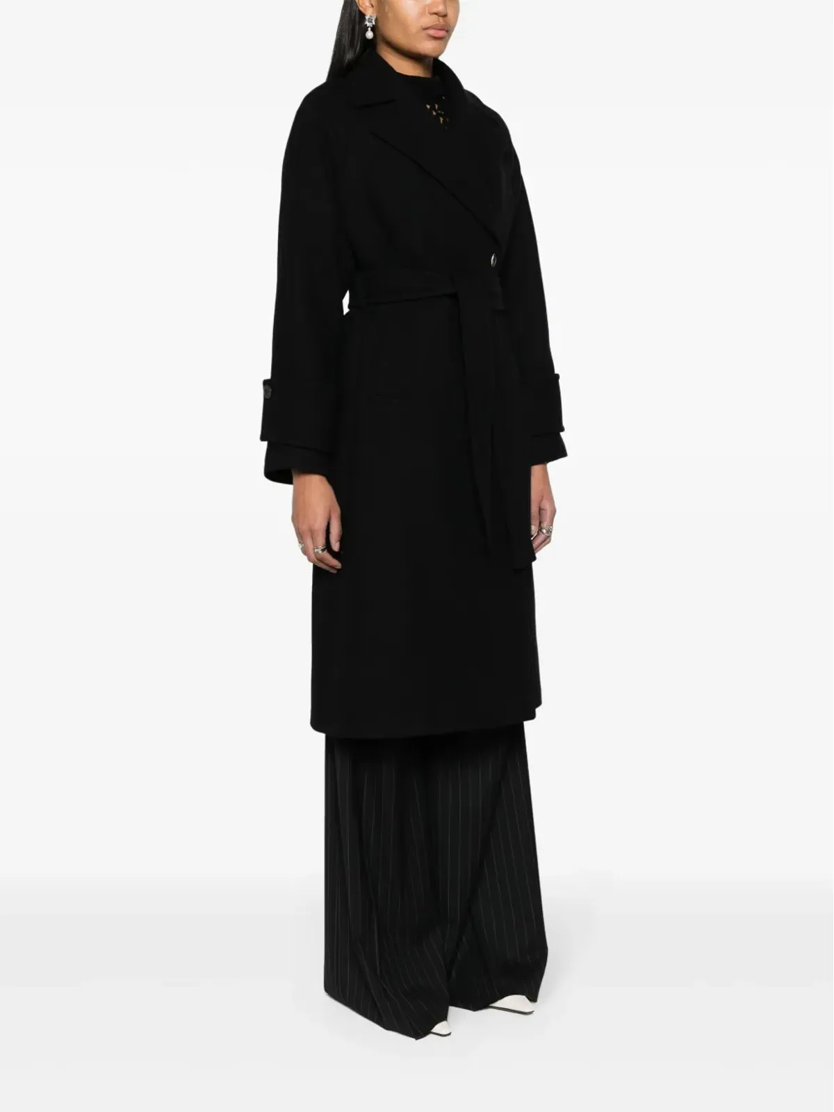 Claudie Pierlot ダブルブレスト ミディコート - ブラック - 画像3