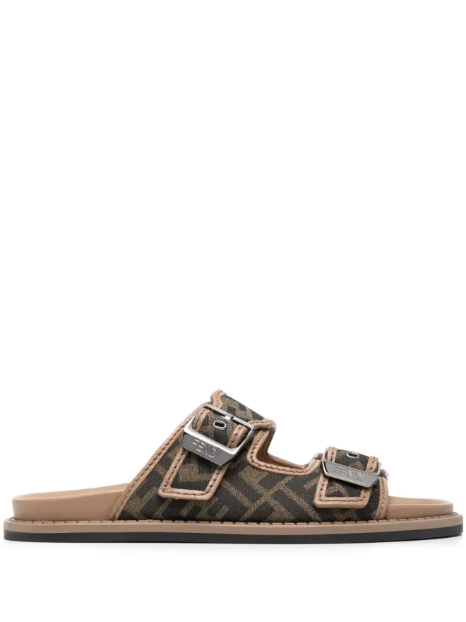 Fendi FENDI Feel FFジャカードサンダル ブラウンの商品画像